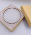Three Gold Bars Bangle Bracelet with Sapphire in Gold and Oxidized Silver