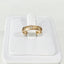 Three Diamond Ring Band in 14k Gold