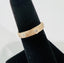 Three Diamond Ring Band in 14k Gold