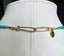 Turquoise Necklace with Australian Boulder Opal Pendant in 14K Gold