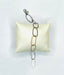TriColor Organic Bean Link Bracelet in 14K Gold and Silver