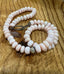 Pink Peruvian Opal Necklace with Central Sphere in 24K Gold and Oxidized Silver