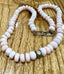 Pink Peruvian Opal Necklace with Central Sphere in 24K Gold and Oxidized Silver