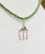 Triangle with Dangles Pendant Necklace