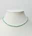 Amazonite and White Pearl Necklace in Silver
