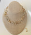 Circle and Oval Andrea Chain Necklace in Bronze and Silver