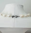 White Nugget Pearl Necklace in Oxidized Silver