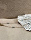 Black Tahitian Seed Pearl PaperLink Bracelet in 14K Gold