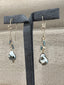 Black Tahitian Keshi Pearl Chandelier Earrings in Gold