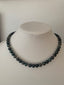 Black South Sea Pearl Necklace in Gold
