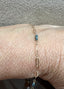 Black Tahitian Seed Pearl PaperLink Bracelet in 14K Gold