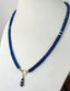 Royal Blue Burmese Sapphire Necklace with Pendant in 14K Gold