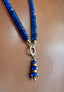 Royal Blue Burmese Sapphire Necklace with Pendant in 14K Gold