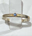Blue Sapphire Stackable Ring in Silver and Gold