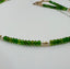 Chrome Diopside and Pearl Necklace in Gold