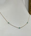 Columbian Emerald Three Station Necklace In Gold