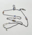 Keshi Pearl and Tanzanite Opera Chain Necklace in Bi-Color Silver