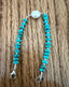 Pearl and Turquoise Rondelle Bracelet in Silver