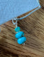 Lotus Leaf Dangle Earrings with Stone Choice in Silver