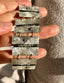 Rough Diamond Pink Sapphire Link Bracelet in Sterling Silver and 14K Gold