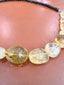 XL Citrine Nuggets Necklace in Silver