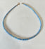 Blue Lavender Opal Necklace in Gold