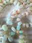 Flashy Ethiopian Opal Necklace with Multi Silk Thread in Gold