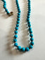 Hand Knotted Sleeping Beauty Turquoise Necklace in Gold