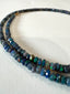 Black Ethiopian Opal Necklace in Gold