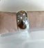 Concave Hammered Cuff Bracelet in Silver