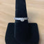 Solitaire Diamond in a Nugget Ring in Silver