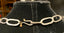 Open Oval Link Chain Necklace in 14k Gold and Oxidized Silver