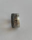 Bicolor Wide Band Ring in Silver