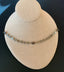 Large Open Oval and Circle Necklace in 14K Gold and Silver
