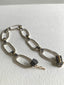 Organic Geometry Link Bracelet in 18k Gold and Silver