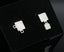 Geo Asymmetrical Stud Earrings in Silver