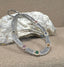 Multi Precious Stone Organic Oval Pendant in Silver and Gold