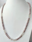 Mauve Pearl and Moonstone Necklace in Gold