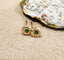 Precious Stone Dainty Stud Earrings in Gold