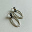 Organic Geometry Open Oval Dangle Earrings in 18K Gold and Silver