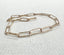 Paperclip Chain Link Bracelet in Solid Gold