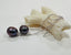 Peacock Black Oval Pearl Threader Earrings in Silver