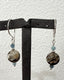 Petrified Wood Opal Earrings 925