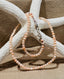Pale Pink Coral Choker Necklace in Silver
