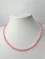 Flashy Pink Opal Necklace in Gold