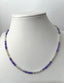 White to Purple Ombre Opal Necklace in Silver