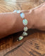 Rosecut Australian Opal Bracelet in Darkened Silver