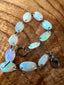 Rosecut Australian Opal Bracelet in Darkened Silver
