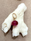 Ruby Rondelle Charm in 14K Gold