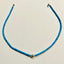 Turquoise Heishi Beaded Necklace in Silver